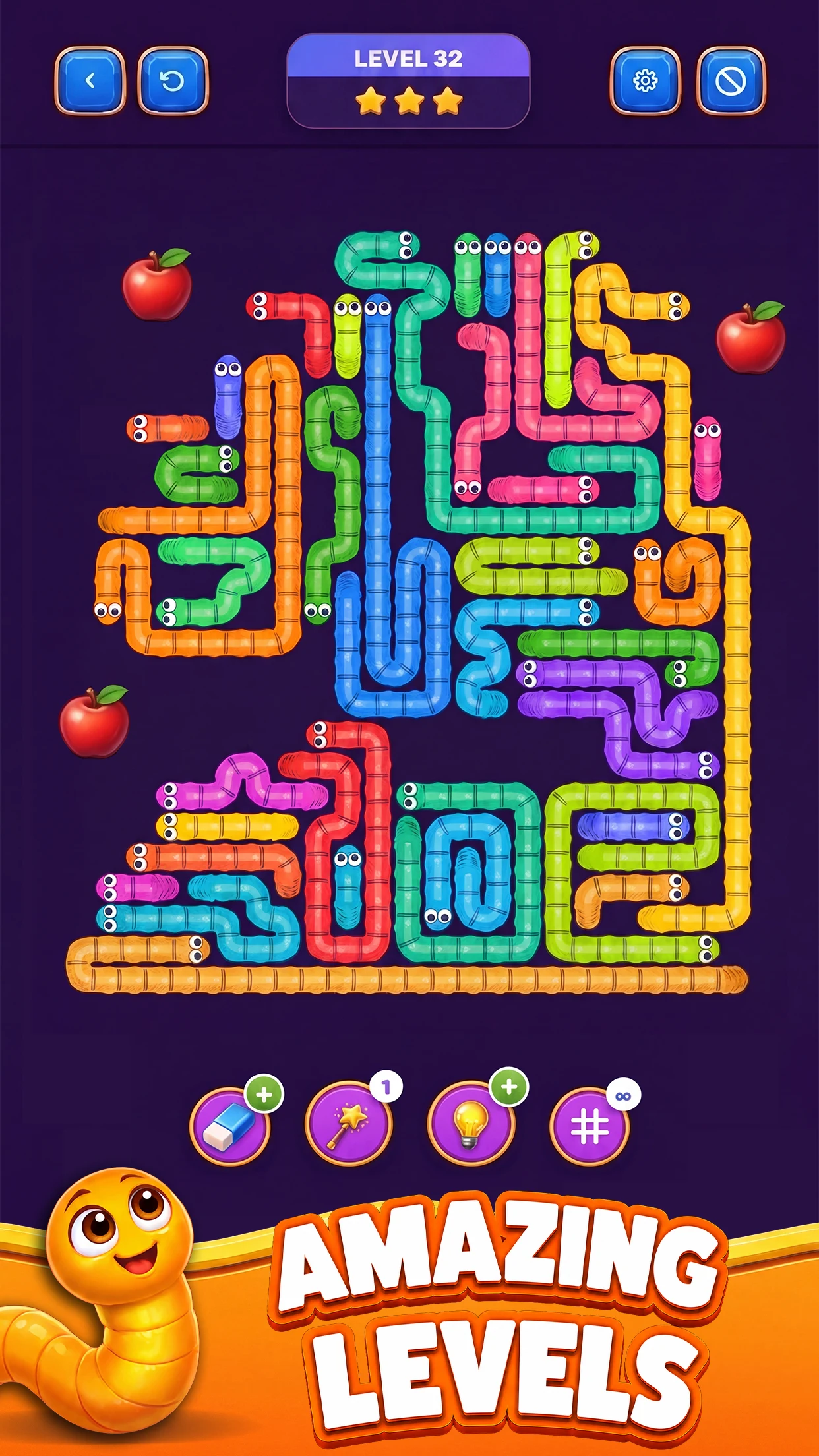 Worm Maze: Logic Puzzle screenshot