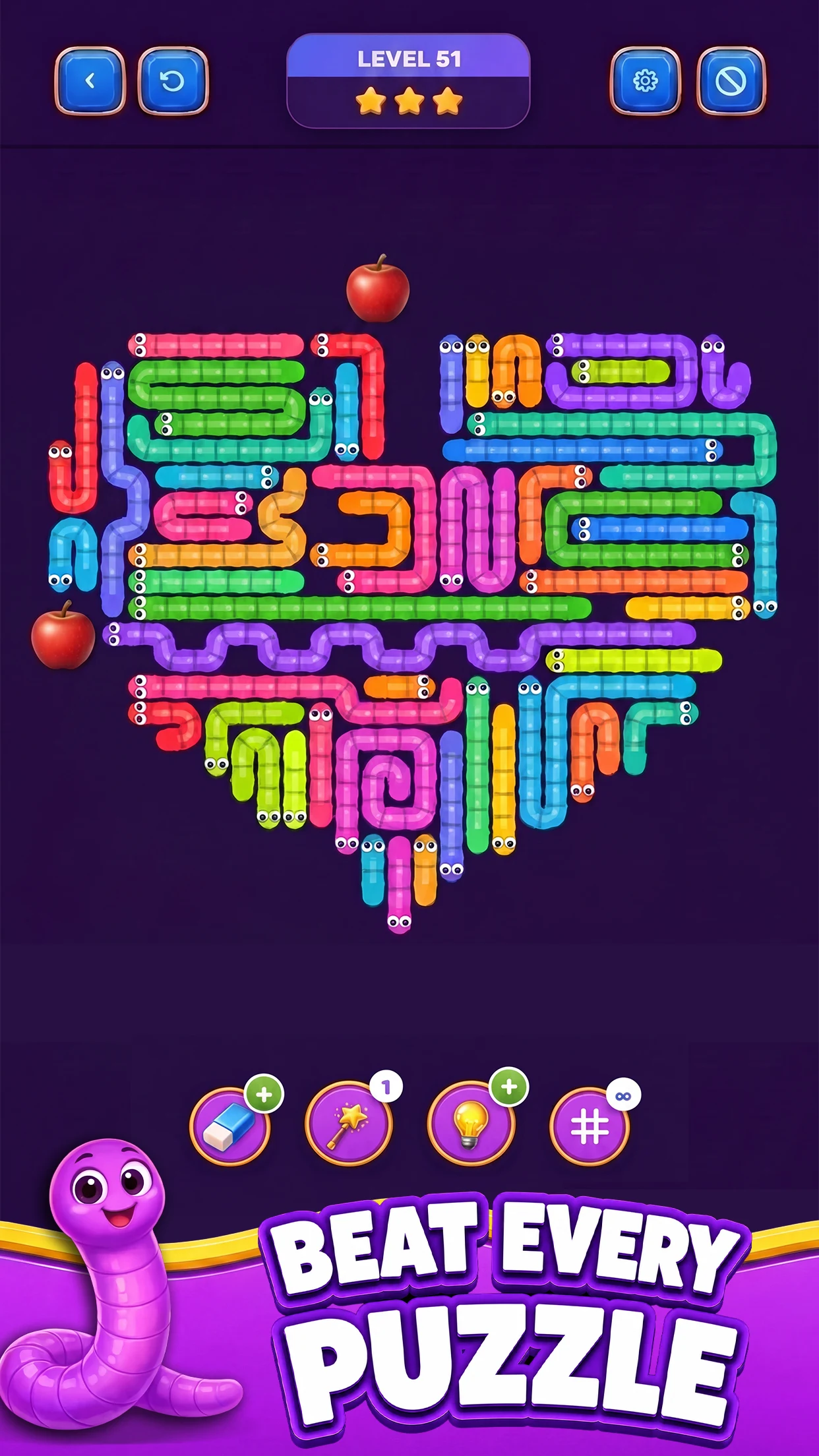 Worm Maze: Logic Puzzle screenshot